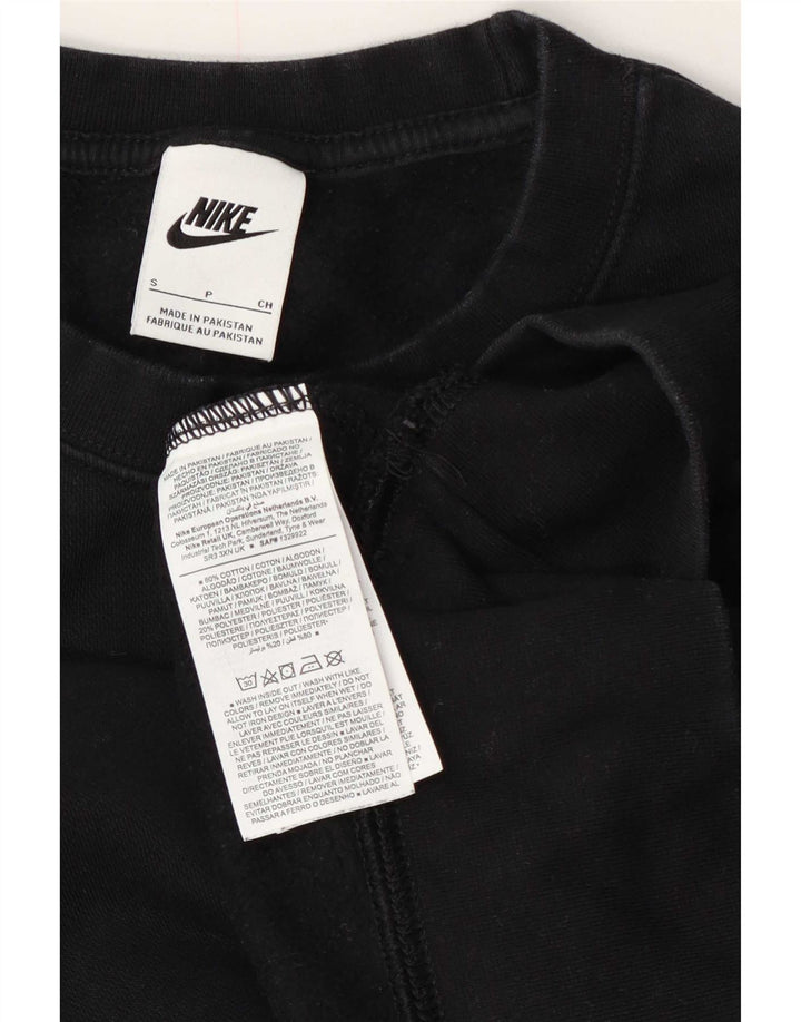 Γυναικείο φούτερ Nike Crop Oversized Jumper UK 10 Small μαύρο βαμβακερό