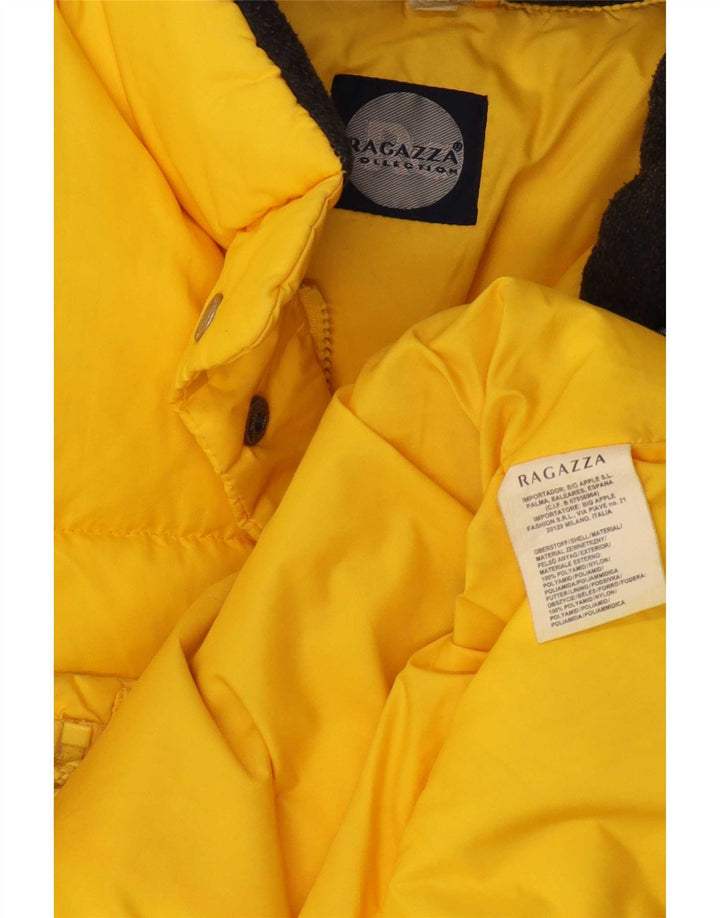 Ragazza Γυναικείο μπουφάν UK 14 Large Yellow Polyamide