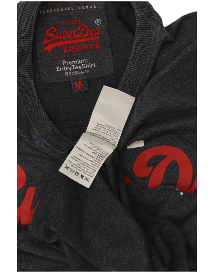Ανδρικό γραφικό T-Shirt Superdry Top Μεσαίο γκρι βαμβακερό
