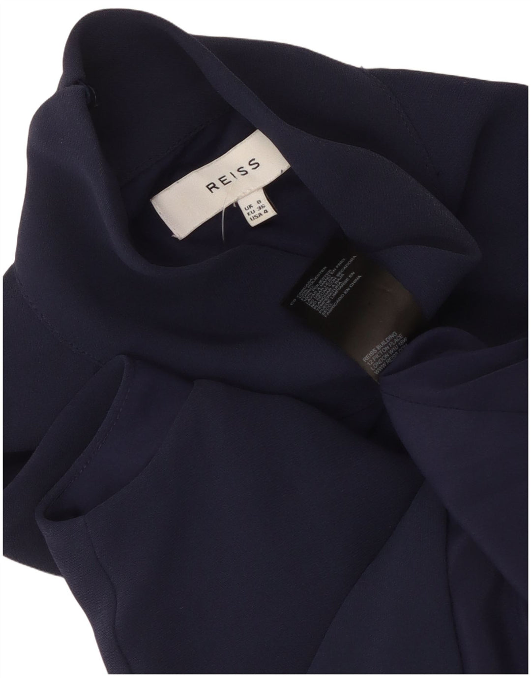 Reiss γυναικείο αμάνικο Playsuit UK 8 Small Navy Blue Polyester