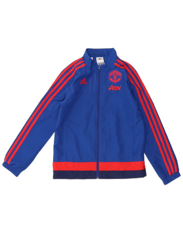 Μπουφάν φόρμας ADIDAS Boys Manchester United Top Jacket 9-10 Years Blue