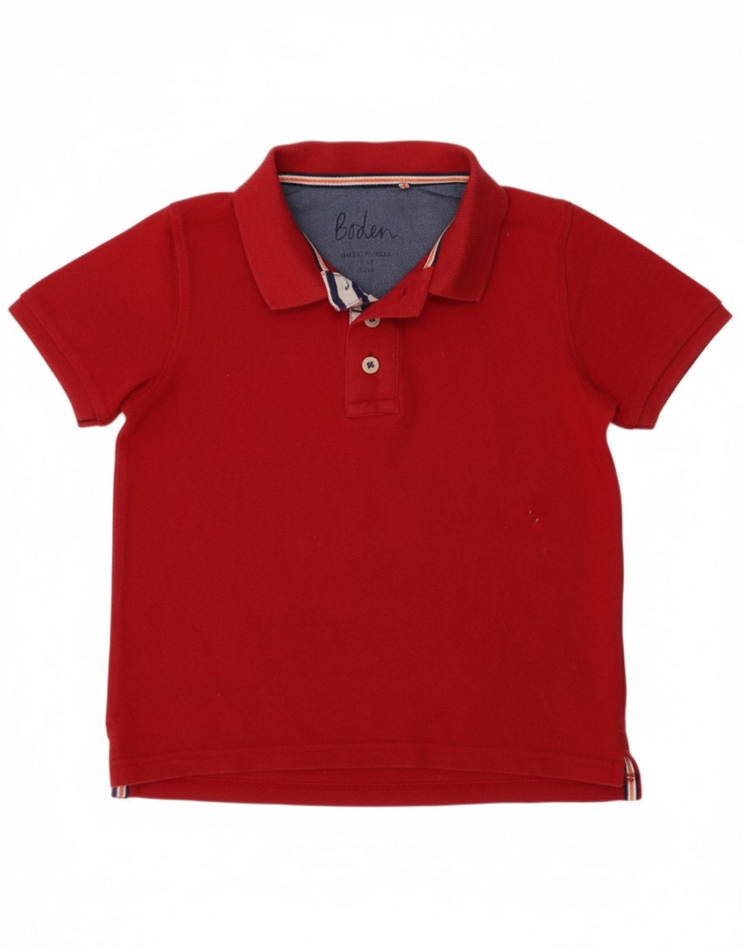 BODEN Boys Polo Shirt 5-6 Years Red Cotton
