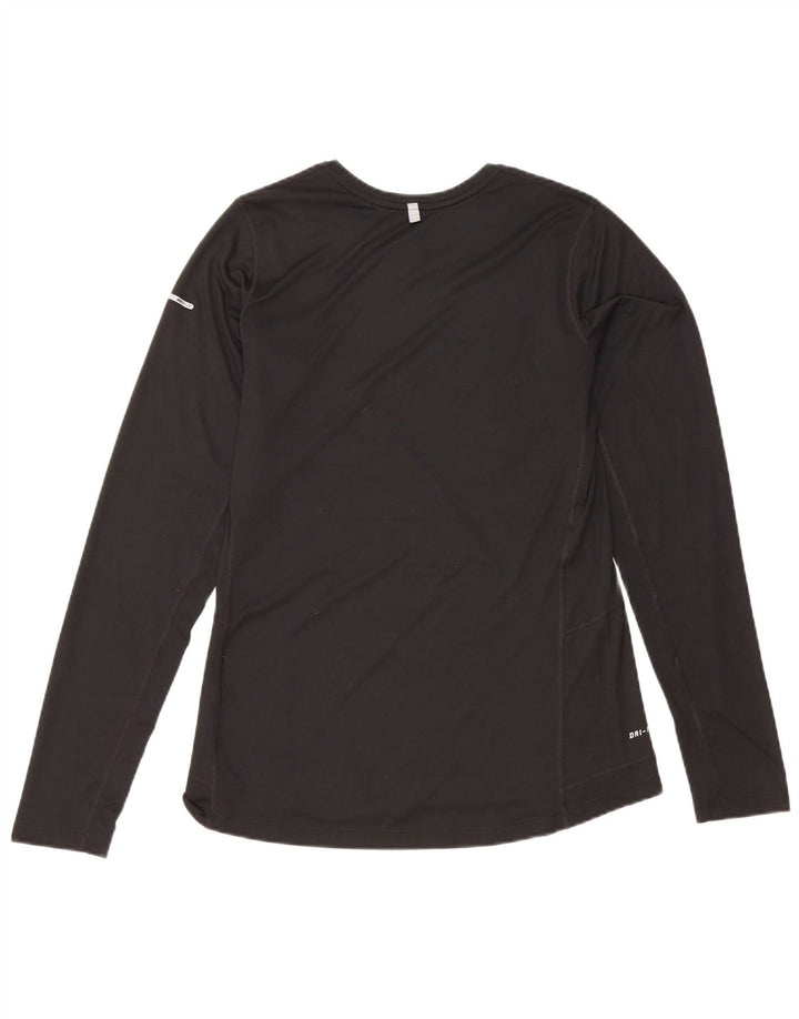 Nike Γυναικείο Dri Fit Μακρυμάνικο UK 14 Μεσαίο Μαύρο