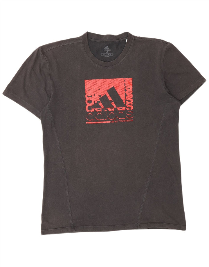 Ανδρικό γραφικό T-Shirt Adidas Top Medium Μαύρο Πολυεστέρας