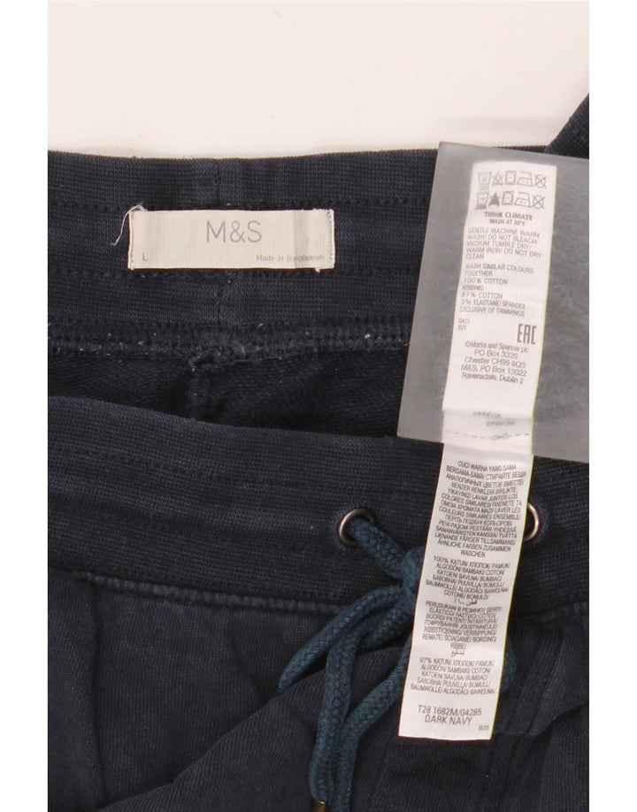 Ανδρικό αθλητικό σορτς Marks & Spencer, Βαμβακερό σε μπλε ναυτικό