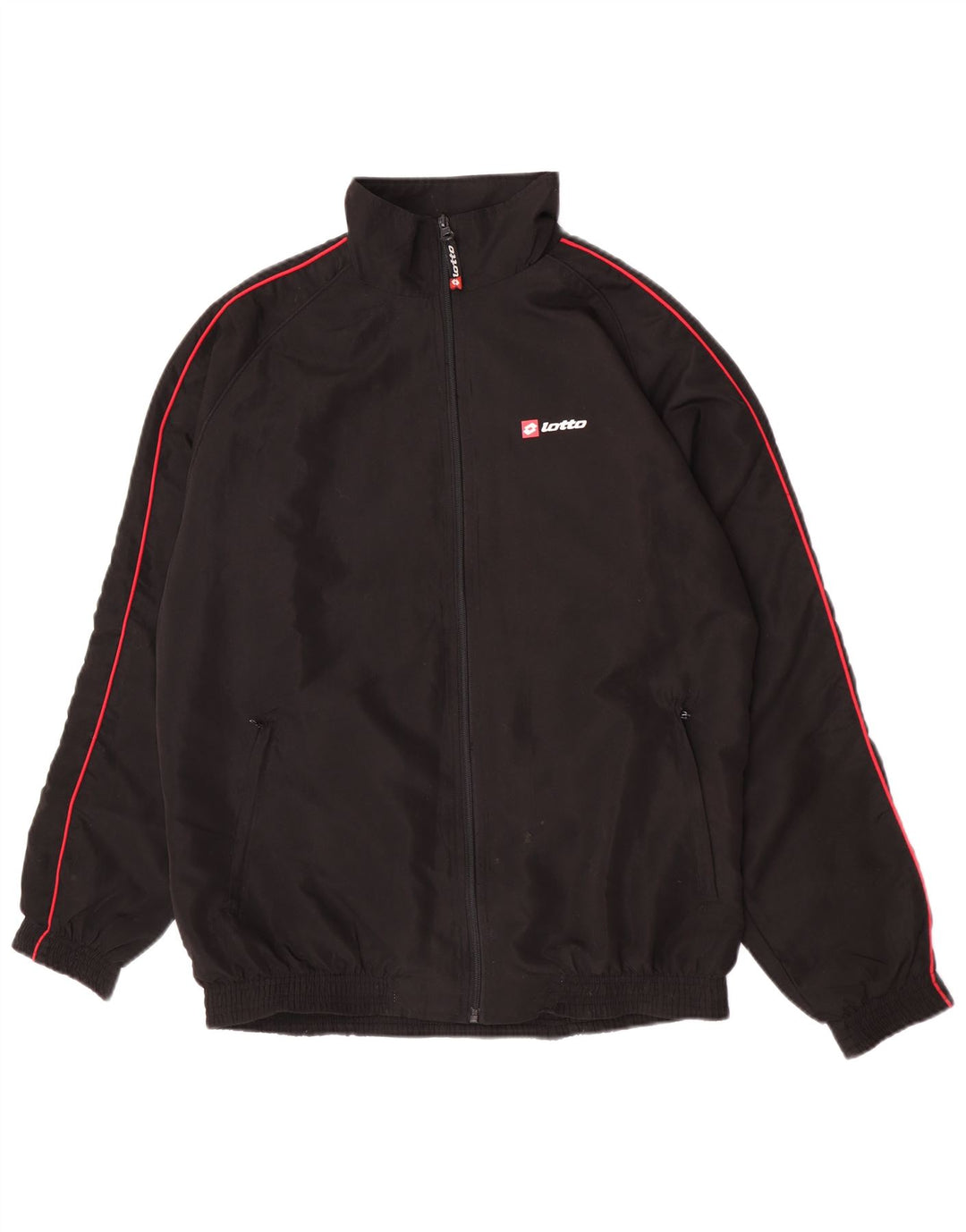 Ανδρική φόρμα Lotto Top Jacket XL Μαύρο Πολυεστερικό Sports
