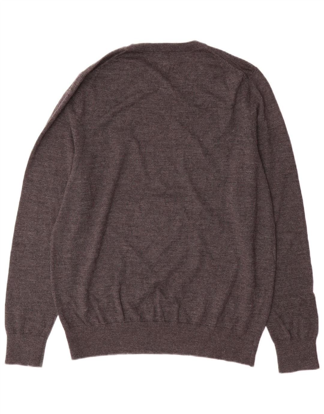 Ανδρικό πουλόβερ John Lewis Crew Neck Jumper Μεγάλο Γκρι Μαλλί Merino