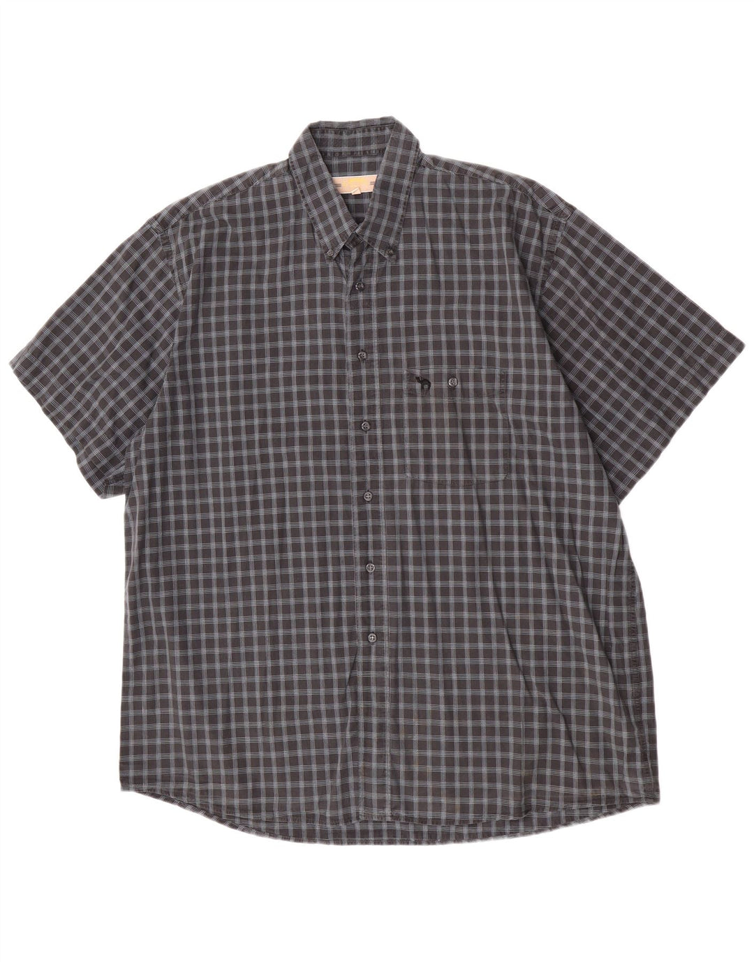 Ανδρικό κοντομάνικο πουκάμισο Camel Active XL Γκρι βαμβακερό