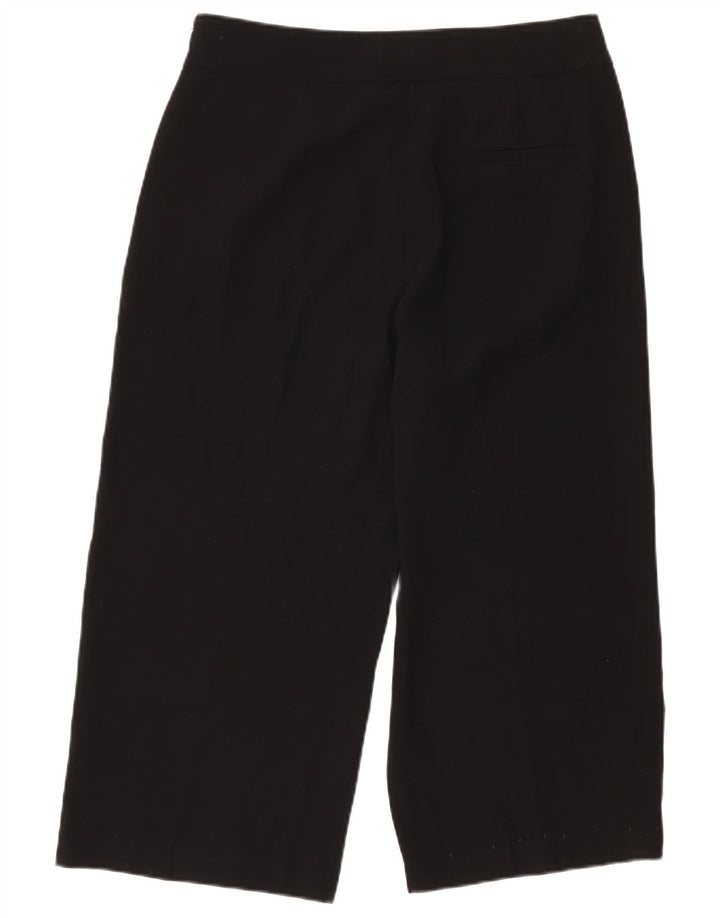 Marks & Spencer Γυναικείο παντελόνι Capri UK 16 μεγάλο W34 L22 μαύρο πολυεστέρα