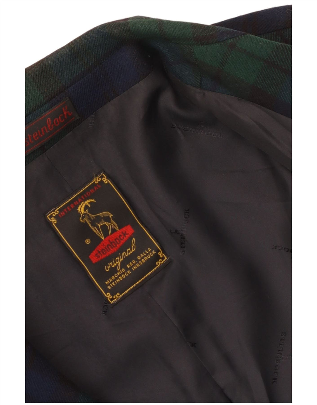 Steinbock Γυναικείο μπουφάν σακάκι με 3 κουμπιά UK 18 XL Navy Blue Check