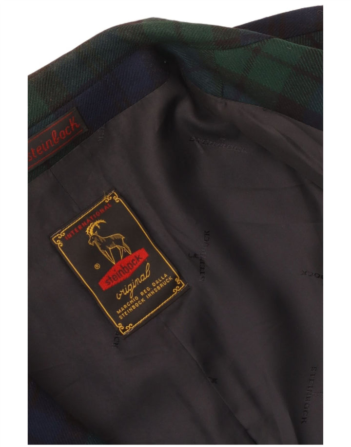 Steinbock Γυναικείο μπουφάν σακάκι με 3 κουμπιά UK 18 XL Navy Blue Check