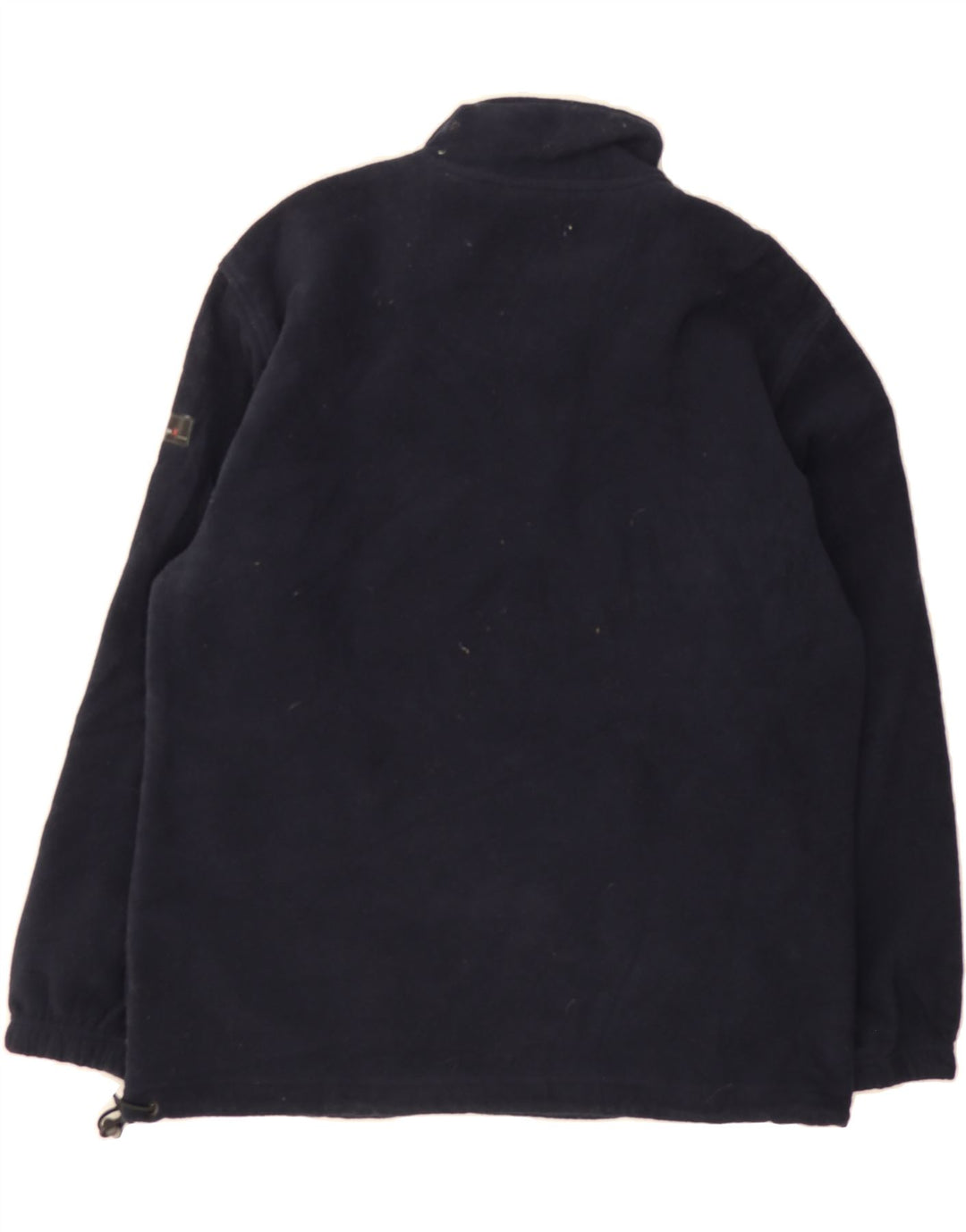 IZOD Mens Zip Neck Fleece Jumper Large Navy Blue Polyester Vintage Izod and Second-Hand Izod from Messina Hembry 
