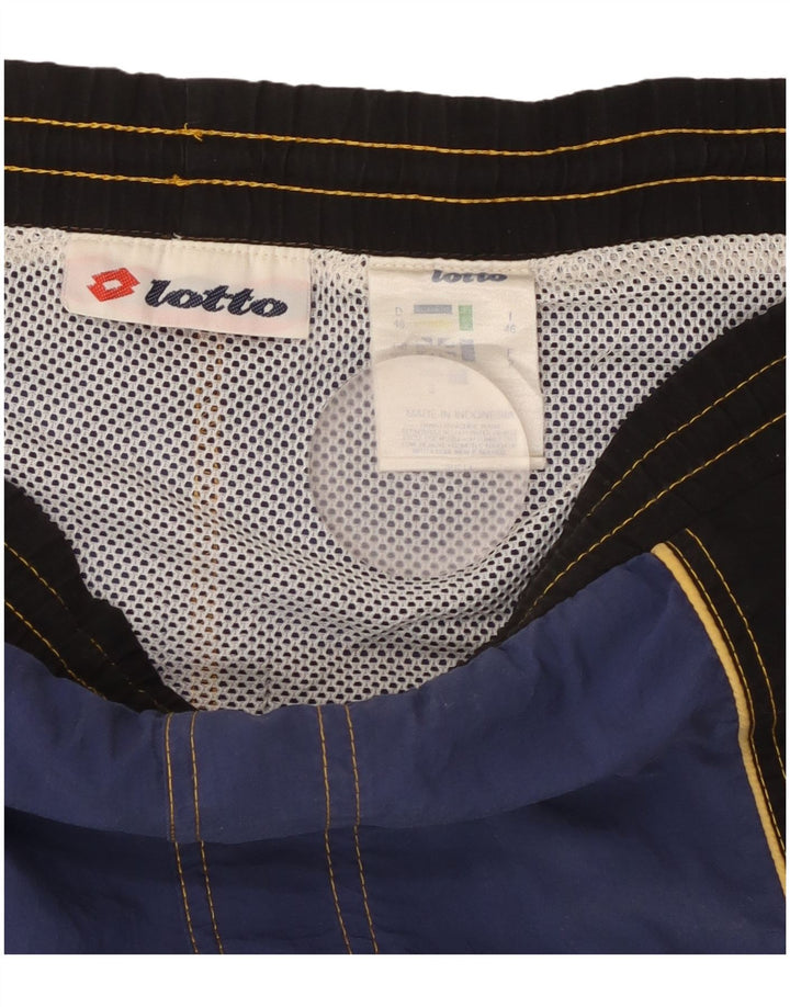 Ανδρικό γραφικό σορτς κολύμβησης Lotto IT 46 Small Navy Blue Colorblock Nylon