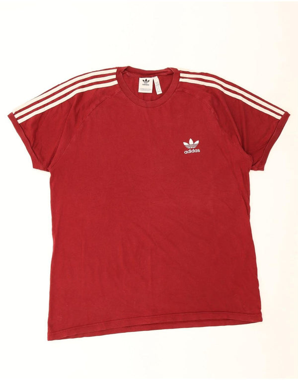 Ανδρικό T-Shirt Adidas Top XL Κόκκινο βαμβακερό