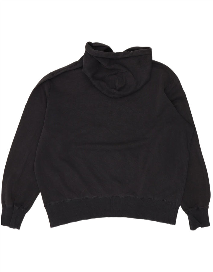 Γυναικείο γραφικό υπερμεγέθη κουκούλα NIKE UK 18 XL Μαύρο βαμβακερό