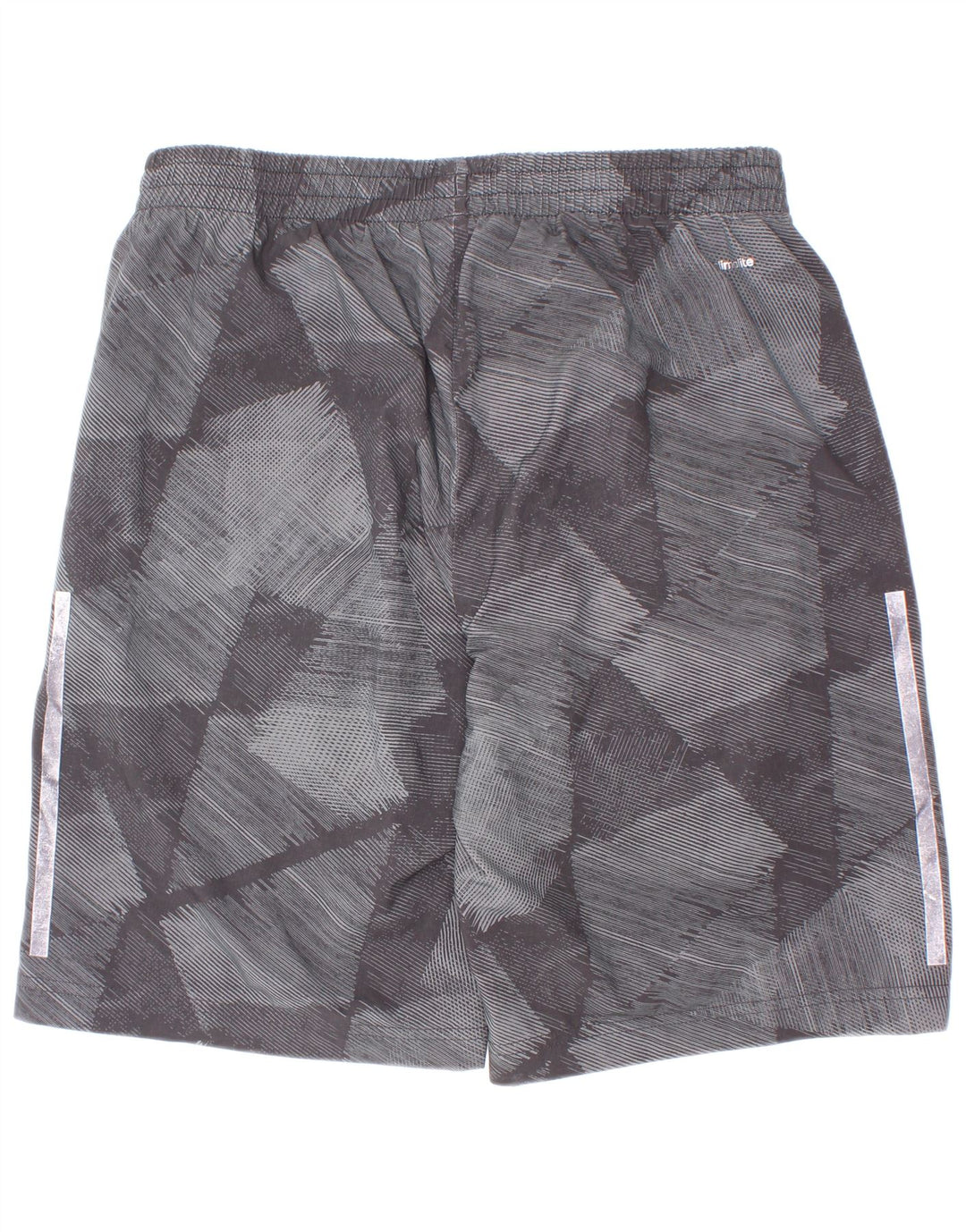 Adidas Boys Climalite σορτς 13-14 ετών Γκρι γεωμετρικός πολυεστέρας