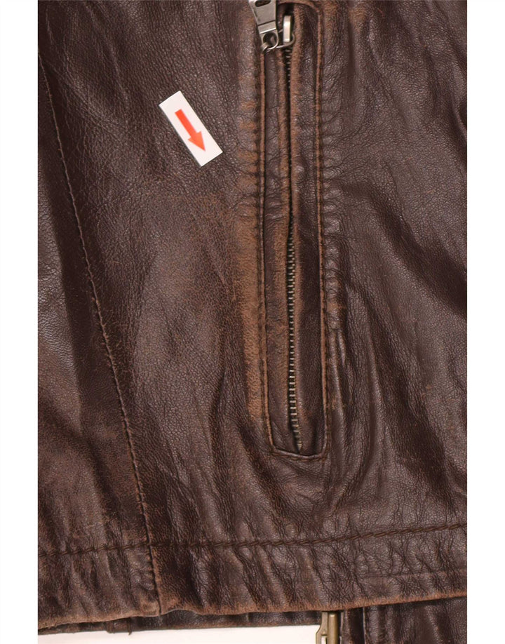 Σε Extenso Ανδρικό Δερμάτινο Μπουφάν UK 40 Large Brown