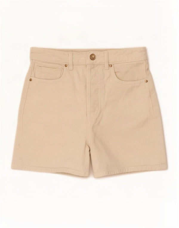 Zara Γυναικείο Τζιν Σορτς EU 34 2XS W24 Μπεζ