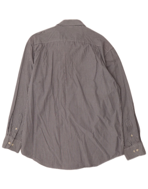 IZOD Mens Shirt Large Grey Gingham Cotton