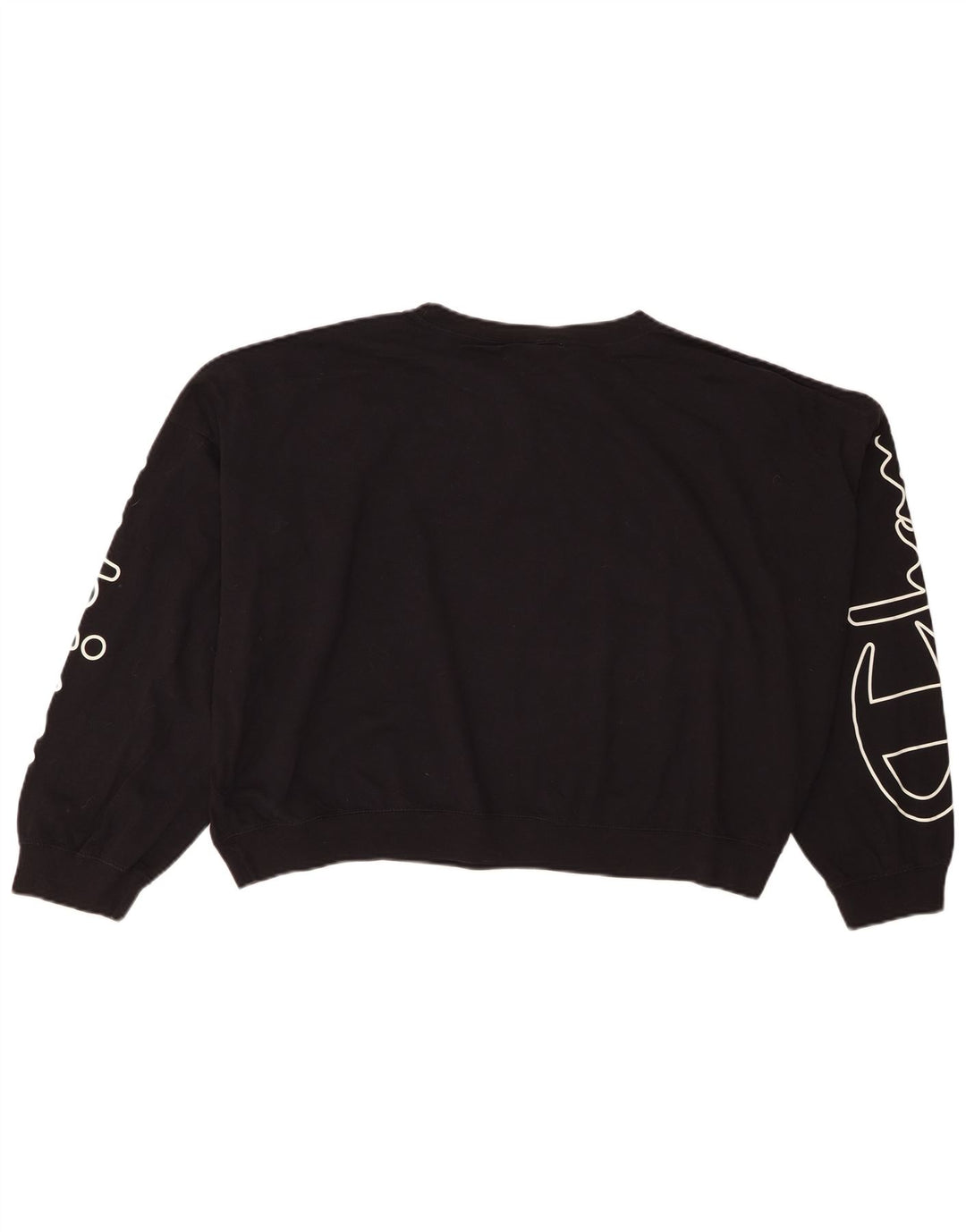 Champion Γυναικεία υπερμεγέθη γραφική φούτερ Jumper UK 14 Medium Black