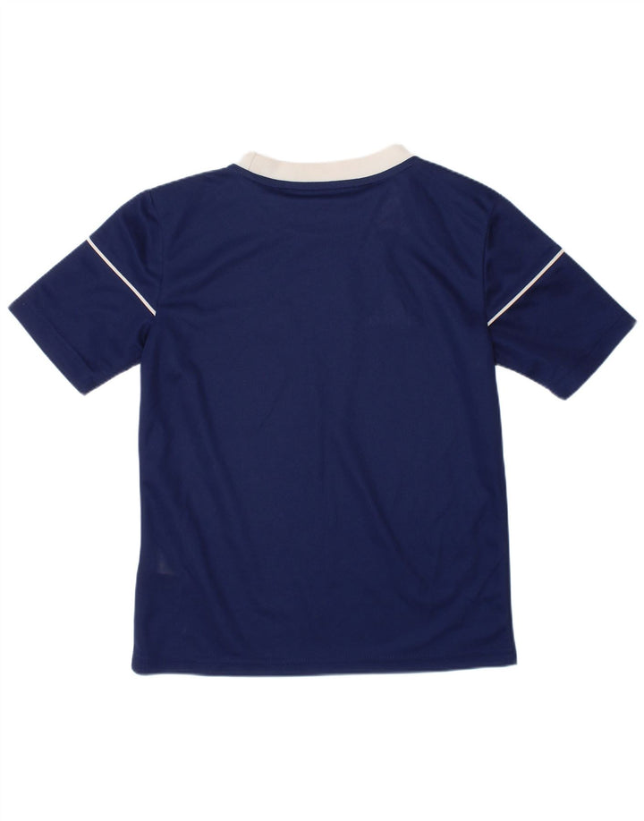ADIDAS Boys Aeroready T-shirt Top 7-8 ετών Navy Blue Polyester