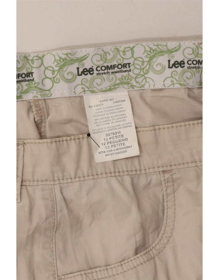 LEE Womens Cargo Shorts US 12 Large W36 Beige Cotton Vintage Lee and Second-Hand Lee from Messina Hembry 