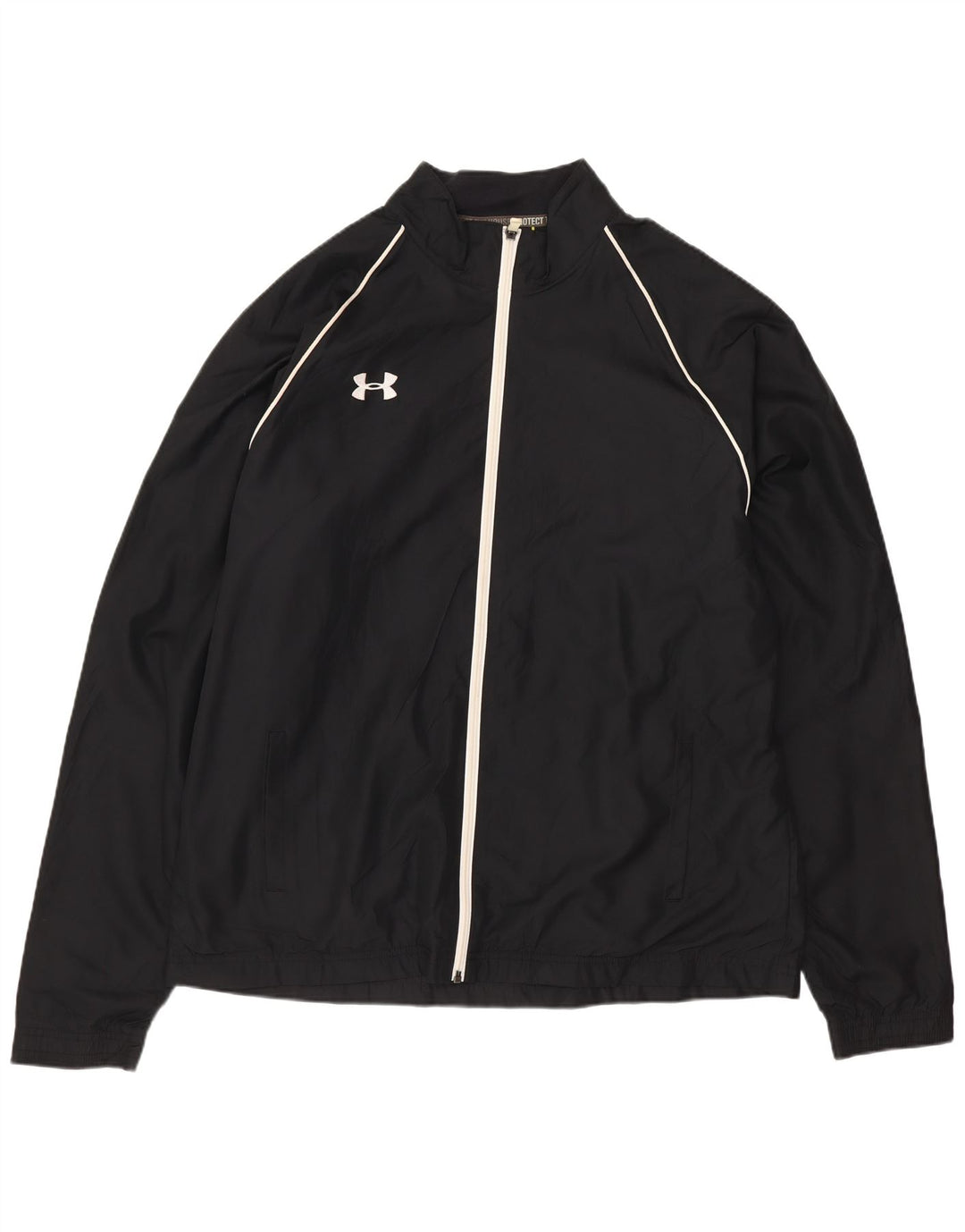 Ανδρική αθλητική φόρμα UNDER ARMOR Μπουφάν με μεγάλο μαύρο πολυεστέρα