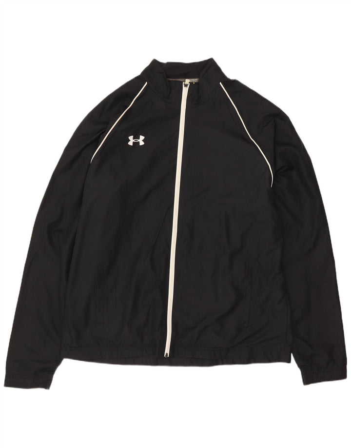 Ανδρική αθλητική φόρμα UNDER ARMOR Μπουφάν με μεγάλο μαύρο πολυεστέρα