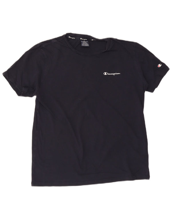 Ανδρικό T-Shirt CHAMPION Top Large Navy Blue από βαμβάκι