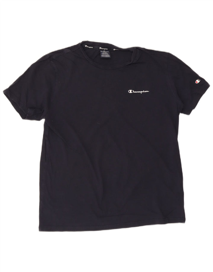 Ανδρικό T-Shirt CHAMPION Top Large Navy Blue από βαμβάκι