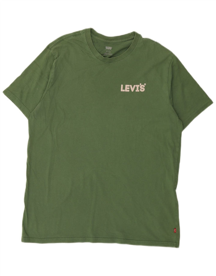 Ανδρικό T-Shirt Levi's Relaxed Top Μεσαίο πράσινο βαμβακερό
