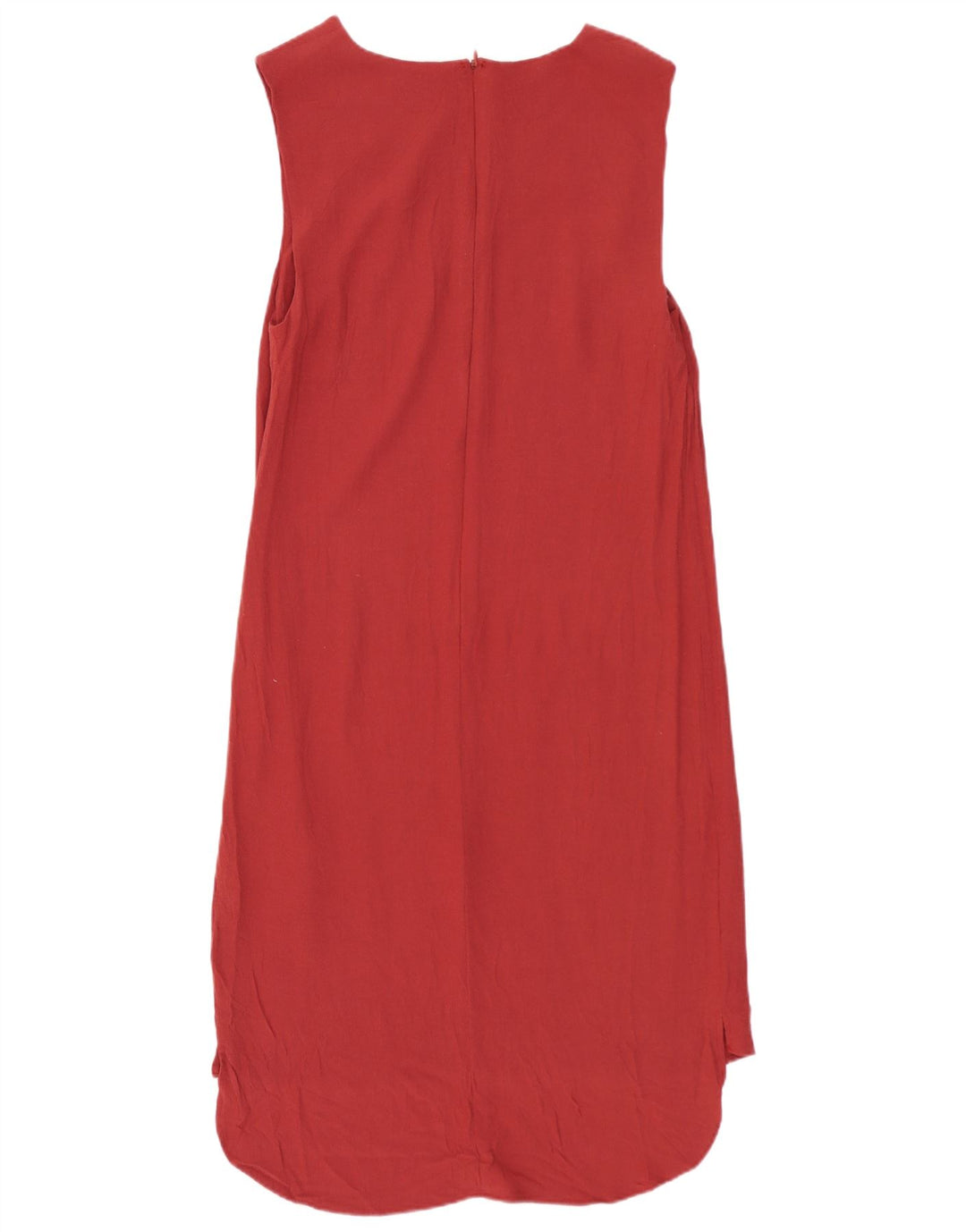 Marks & Spencer Γυναικείο Αμάνικο φόρεμα Shift UK 10 Small Red Viscose
