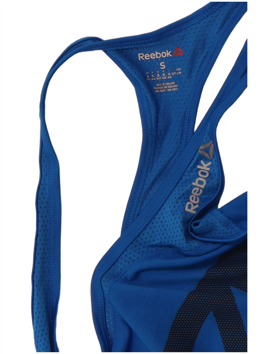Γυναικείο γραφικό γιλέκο REEBOK Top UK 8/10 Small Blue Sports