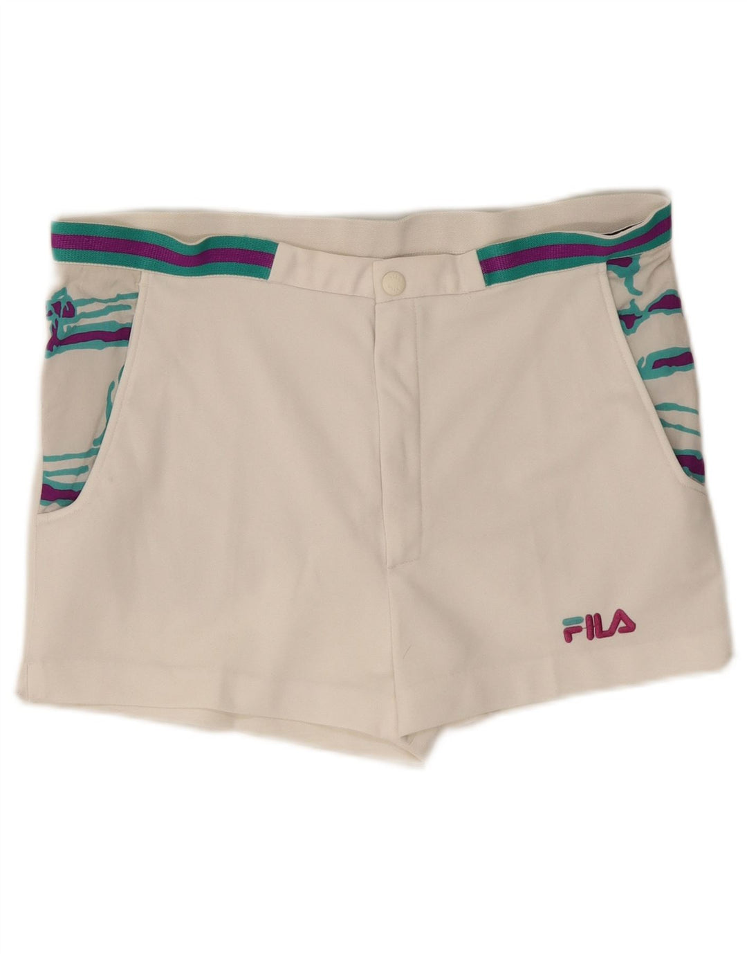 Ανδρικό σορτς Chino Fila IT 48 Medium W33 Λευκό ριγέ