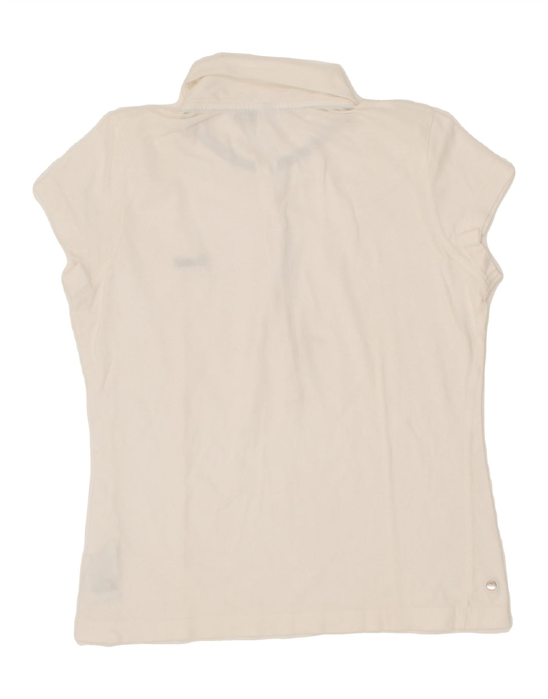 REEBOK Womens Polo Shirt UK 12 Medium White Cotton Vintage Reebok and Second-Hand Reebok from Messina Hembry 