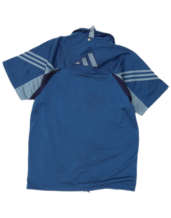 Adidas Boys Graphic αθλητική φόρμα τοπ μπουφάν 15-16 ετών μπλε χρώματος