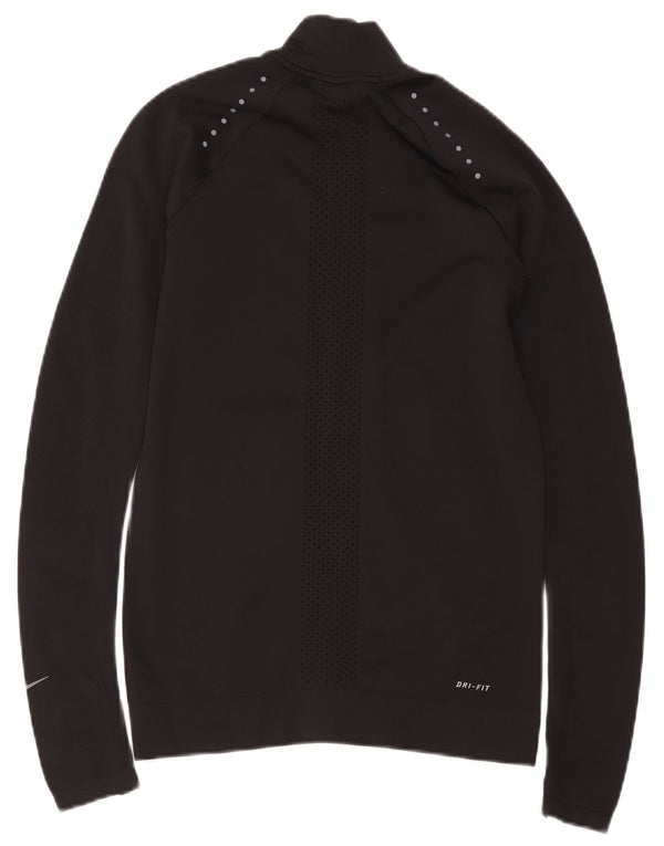 Γυναικεία φόρμα Nike Dri Fit Top Jacket UK 10 Small Black Nylon