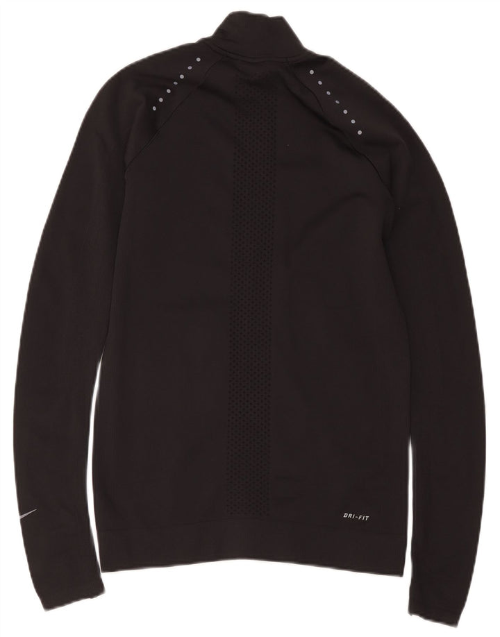 Γυναικεία φόρμα Nike Dri Fit Top Jacket UK 10 Small Black Nylon