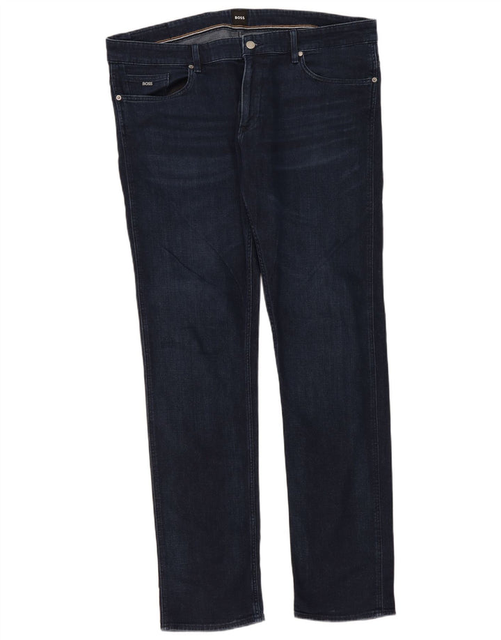 Ανδρικό τζιν Hugo Boss Slim W38 L34 Navy Blue Cotton