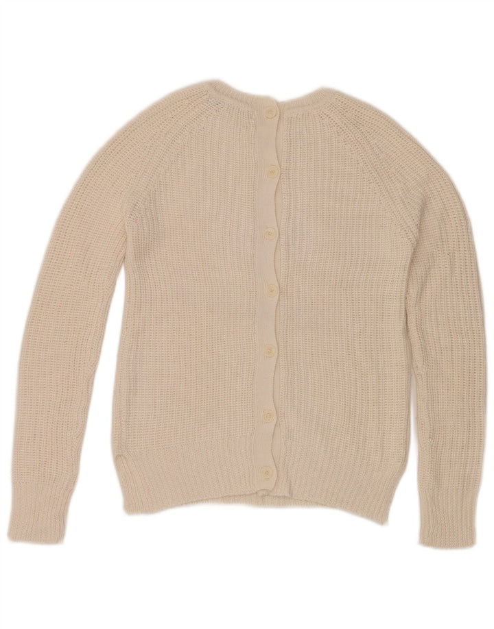 Zara Γυναικεία Ζακέτα UK 14 Large Off White