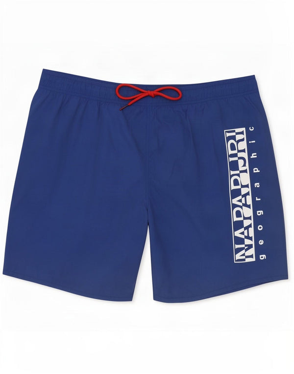Ανδρικό γραφικό σορτς κολύμβησης Napapijri XL Blue Polyester