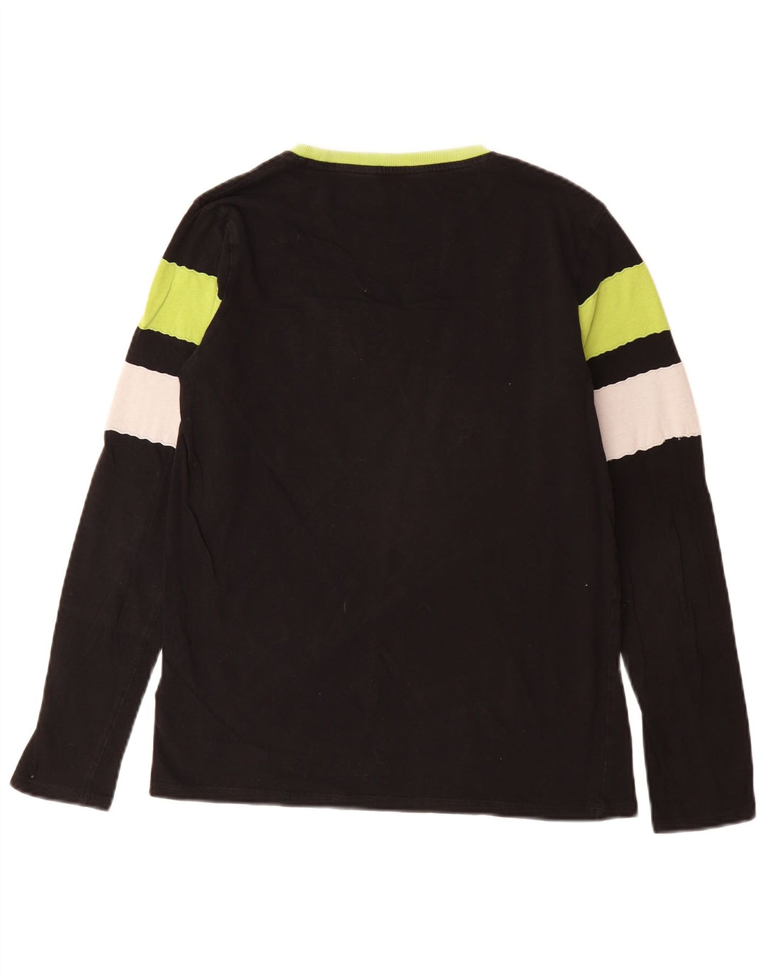 GUESS Boys Graphic Top μακρυμάνικο 15-16 ετών Μαύρο ριγέ βαμβακερό