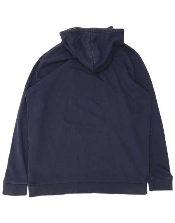 Ανδρικό γραφικό κουκούλα Adidas XL Navy Blue Cotton