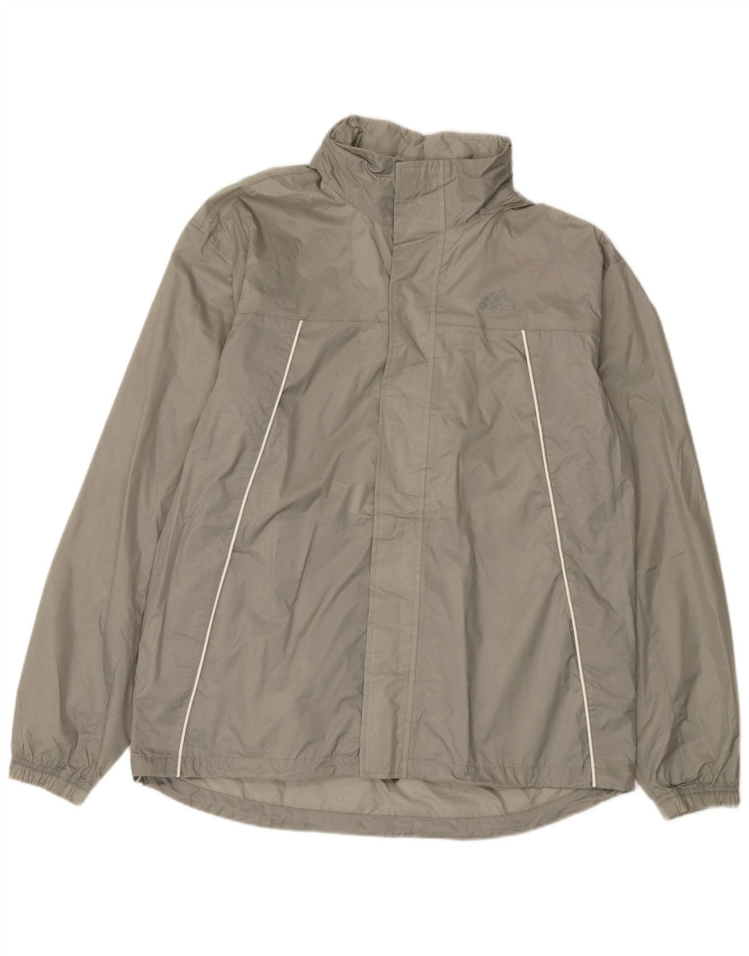 Adidas Ανδρικό μπουφάν βροχής UK 38 Medium Grey Nylon