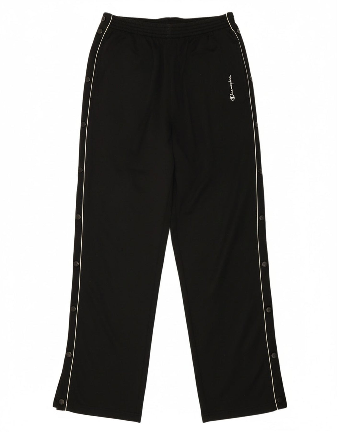 CHAMPION Womens Tracksuit Trousers UK 14 Large  Black Polyester