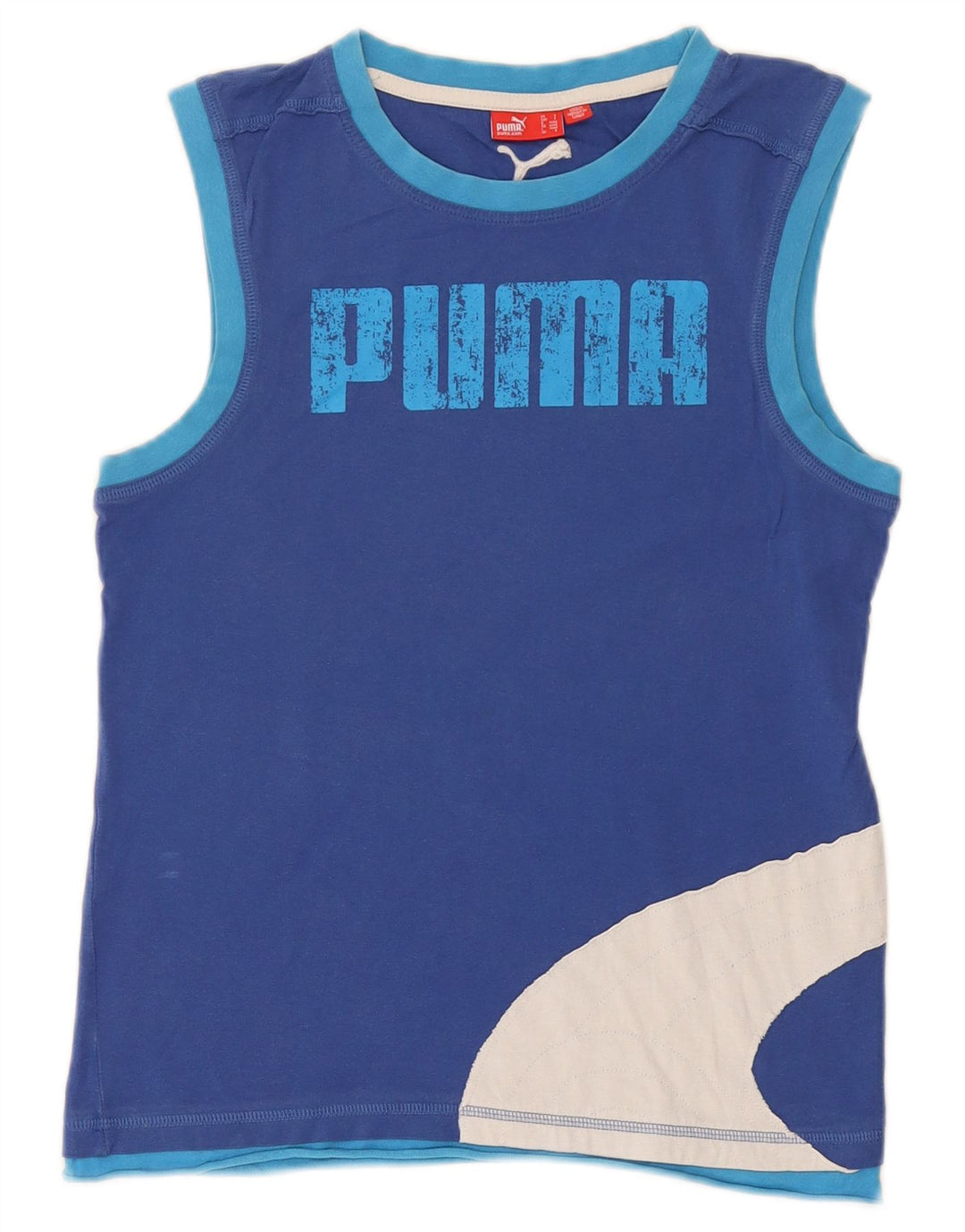 Ανδρικό γραφικό γιλέκο Puma Small Blue Colourblock Βαμβακερό