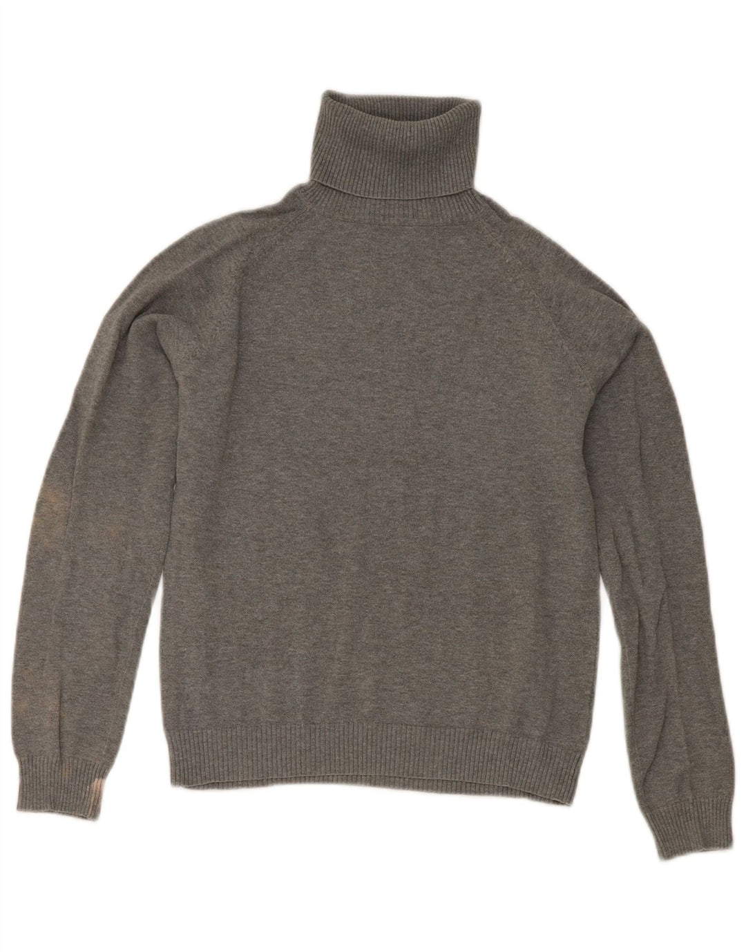 Zara Γυναικείο πουλόβερ με ρολό λαιμόκοψη UK 12 Medium Grey