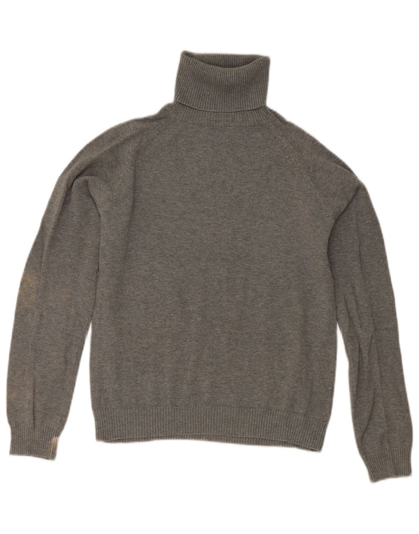 Zara Γυναικείο πουλόβερ με ρολό λαιμόκοψη UK 12 Medium Grey