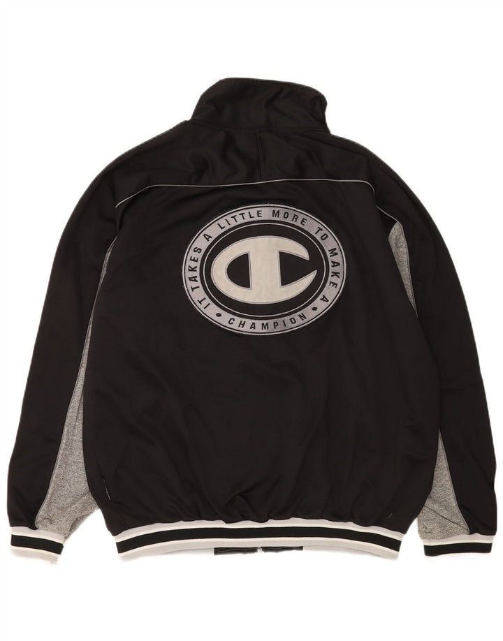 Ανδρική φόρμα Champion Graphic Top Jacket Large Black Colourblock