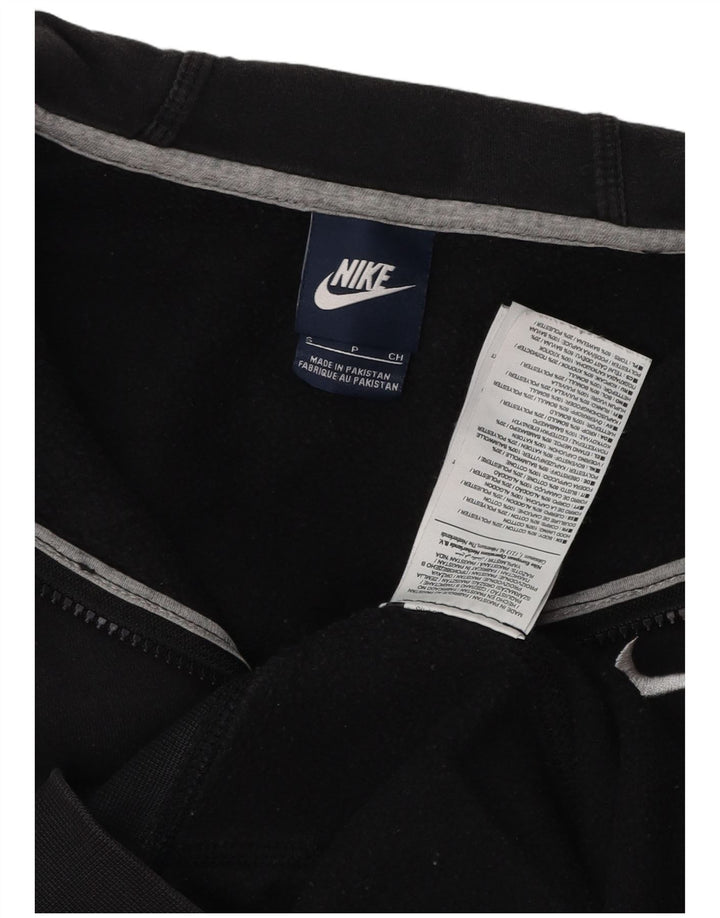 Ανδρικό πουλόβερ Nike με φερμουάρ, μικρό μαύρο βαμβακερό